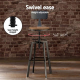 Artiss Bar Table and Stools Set Dining Desk Industrial Kitchen Chairs Cafe Pub BA-TAB-CHR-SET-RETRO