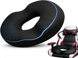 Black Memory Foam Donut Seat Cushion, Ergonomic Tailbone Support for Car, Office Chair and Sofa V1188-MS-731-038