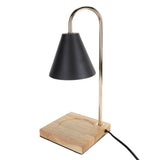 Candle Warmer Lamp Dimmable Decorative Electric Candle Warmer Lamp with Oak Base for Bedroom Living V1294-YM0901-3119240050214