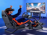 Racing Wheel Stand, Heavy-Duty Simulator Cockpit Steering Wheel Stand with Monitor Stand, Fit V952-ZXZCSGSBDXSQUL3LF001V0
