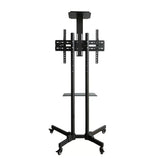 Universal Height Adjustable Rolling Double Tv Stand Cart Trolley 32 To 65 Inch V957-SDMETVSN1987S
