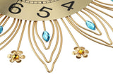 16.93in Large Wall Clock for Living Room Elegant Modern Silent Wall Clock with Pendulum Decor V1294-YM0901-3115250011311