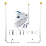 Boat Trailer Guide, 1670mm with LED Light Trailer Guide Poles, 2PCS High-Hardness Steel Guide-Ons, V952-CTCDGDLXBS60WOR5F001Y3