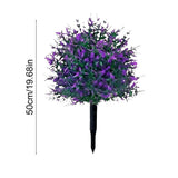 Artificial Shrub with Ground Spikes for Outdoor Garden & Indoor Decor Plastic Faux Greenery for V1370-AZ4-09347