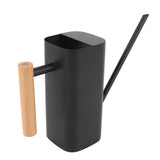 Stainless Steel Watering Can with Long Spout Wooden Handle for Indoor House Plants Bonsai Outdoor V1294-YM0901-3111240322714