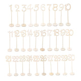 table number stands Wood Table Marking General Users Home Decoration 30pcs V1370-AZ4-19554