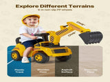 Ride On Toddler Car, Push Car for Toddler 19 to 36 Months, Excavator Digger Toy with Helmet & Music, V952-KBKETCZSTCHHQFYPA001V9