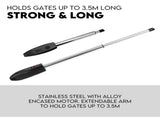 Double Swing Gate Opener Automatic Full Solar Power Kit Remote Control V379-DBLESOLARSET05