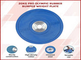 20KG PRO Olympic Rubber Bumper Weight Plate V63-783795