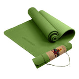 Powertrain TPE Yoga Pilates Exercise Mat 6mm - Green YM-TPE-SC-GN