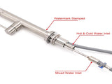 WELS Brushed Nickel Round Pull Out 2 Modes Spout Kitchen Sink Tap Laundry Mixer V1233-KRD512BS