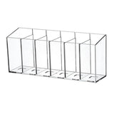 Adjustable Compartment Organizers Clear Acrylic Storage Box With 6 Spacious Divider Sections for V1370-AZ4-12743