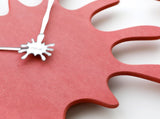 Creative Splatter Design Wall Clock - Silent Movement, Modern Decorative Timepiece V888-ELOSUNG35429