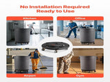 Trash Can Dolly, Fit 20, 32, 44, 55 Gallon Containers, Round Trash Can Roller Base with 4 Lockable V952-LJTTCHS1JYXBCQQ2TV0