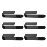 6PCS Hat Racks for Baseball Caps Acrylic Wall Mounted Self Adhesive Hat Storage Holder Wall Hat Hook V1294-YM0901-3116240033111