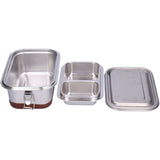 Stainless Steel Food Container Bento Lunch Box Waterproof Leakproof Bento Box for Office Camping V1294-YM0901-3118210161812