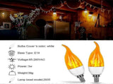 4 Pack E14 LED Flame Effect Bulbs 3 Modes Decorative Lights V1263-JX-5504