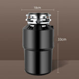 550W Food Waste Disposer with AU Plug, 4000RPM, Black, Stainless Steel for Kitchen V178-59339