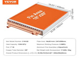 Heat Exchanger Water to Air, 18"x 20" with 3-Row 3/8" Copper Ports, 242 Aluminum Fins Heat Exchanger V952-CPGSHRQ18200VCZ68V0