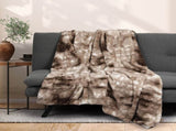 Dreamz Luxury Tie-dyed Blanket Brown 152cm x 203cm BK1025-M-BR_NZ