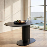 Clara Eclipse Oval Dining Table V264-DNT-415C-BLK-13M