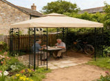 3x3m Gazebo Cover 2-Tier Canopy Replacement Outdoor Waterproof Shelter Top with Airvent and PA V985-GAZEBOCOVER