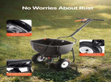Walk Behind Spreader, 60LBS Capacity, Push Spreader with Hopper Grate, 0-9.8 ft Spreading Width, 8 V952-TCSBJ60LBSPZF8R6S001V0