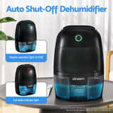 Devanti Dehumidifier 600ML Air Purifier Black DH-50B-BK