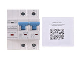 2P Smart Circuit Breaker TY APP Wifi Circuit Breaker Electricity Statistics Switch Overload and V1294-YM0901-HS7083