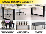 Black Table Legs Frame Metal Dining Table Desk 600X720MM V952-ZTHS600X720MM0001V0