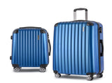 Wanderlite 20-28 Inch Luggage 2Set with TSA Lock Spinner Carry On Hard Shell Travel Suitcase Luggage LUG-ABS-CLA-2SET-BU