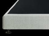 Palermo King Single Ensemble Bed Base Platinum Light Grey Linen Fabric V63-823231