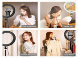 10.2 Rgbw Led Ring Light Kit With 1.1M Tripod & Phone Clamp PRL-4403TKP