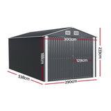 Giantz Garden Shed Sheds Outdoor Storage 3x5.38M Tool Workshop House Shelter SHED-GAB-10X18X8-ABCDEF