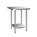 Cefito 760x760mm Stainless Steel Kitchen Bench 430 SSKB-430S-76-30
