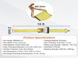 4 Pack Ratchet Tie Down Straps 5000 lbs 2 V952-SGJLDSGJ2X154A5JAV0