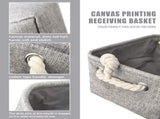 Organizing Fabric Storage Basket Box for Shelves, Nursery, Decorative Baskets V1188-WSZ-A-2223