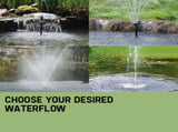 Protege 25W Solar Powered Fountain Submersible Water Pump with Battery Pond Kit Garden V219-PMPFPKPROAB12