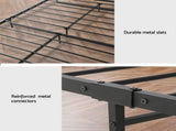 Artiss Bed Frame Metal Bed Frame DANE - King Single MBED-C-DANE-KS-BK