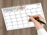 Wall Calendar, 12 Months Calendar Janto December, 8.3"11" Hanging Calendar for Home Office Planning V1369-AZ3-W-10085
