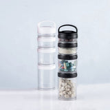 3X Stackable Snack Containers for Kids and Adult, 4 Stackable Snack Cups for School and Travel V1366-AZ2-W-14494