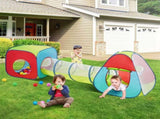 3 in 1 Kids Play Tent with Tunnel for Boys, Girls, Babies and Toddlers, Indoor/Outdoor Pop Up V952-PPSDZPX3DCS087RJTV0