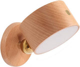 LED Wall Reading Lamp, Wireless Rechargeable Wall Sconce with USB Port, 360&deg Rotatable Magnetic V1237-ZY-924-118