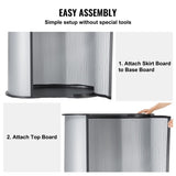VEVOR Portable Tradeshow Podium Table, 900 x 490 x 940 mm, Display Exhibition Counter Stand Booth V952-LSZST20DCSZKAJK1FV0
