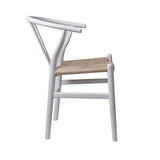 Levede 2x Dining Chairs Wooden Hans White CH1041-2-WH