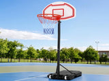 Everfit 2.1M Basketball Hoop Stand System Adjustable Portable Pro Kids White BAS-HOOP-210-L-WH