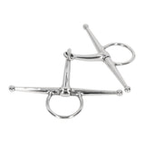 Full Cheek Horse Snaffle Bit Stainless Steel Ring Farm Jointed Bit for 125mm Horse Mouth V1294-YM0717-3111220222911