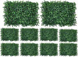10-Pack Artificial Grass Panels 25x25 cm for Garden Party Wall Decor, Compatible with Outdoor V1188-MS-325-1820