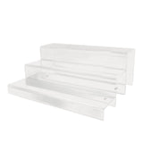 3 Tiers Bar Bottle Rack Clear Acrylic Display Risers Liquor Bottle Stand for Cupcake Collectibles V1294-YM0901-3117240279611