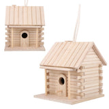 Hanging Wooden Bird Nests House Nesting Box Birdhouse Accessories for Parrots Pets Handicraft V1294-YM0901-3111200119611